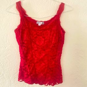 Early Y2K corset style lace top!!